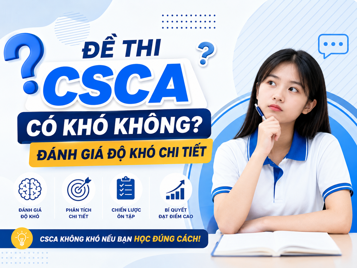 Đề thi CSCA có khó không? Đánh giá độ khó