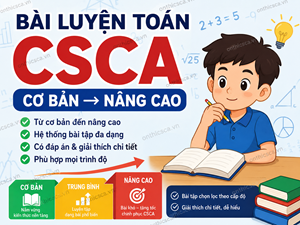 Bài luyện toán CSCA cơ bản → nâng cao