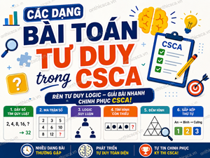 Các dạng bài toán tư duy trong CSCA