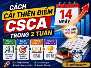 Cách cải thiện điểm CSCA trong 2 tuần