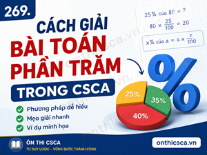 Cách giải bài toán phần trăm trong CSCA
