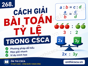 Cách giải bài toán tỷ lệ trong CSCA