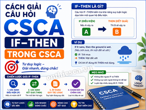 Cách giải câu hỏi if–then trong CSCA