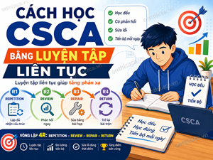 Cách học CSCA bằng luyện tập liên tục