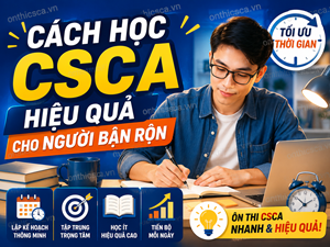 Cách học CSCA hiệu quả cho người bận rộn