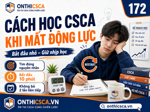 Cách học CSCA khi mất động lực