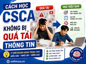 Cách học CSCA không bị quá tải thông tin