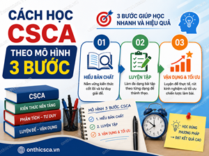 Cách học CSCA theo mô hình 3 bước
