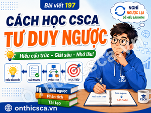 Cách học CSCA theo mô hình tư duy ngược