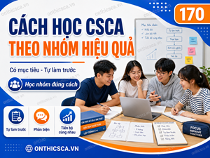Cách học CSCA theo nhóm hiệu quả
