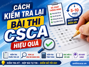 Cách kiểm tra lại bài thi CSCA hiệu quả