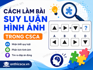 Cách làm bài suy luận hình ảnh trong CSCA