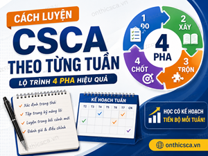 Cách luyện CSCA theo từng tuần