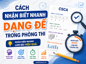 Cách nhận biết nhanh dạng đề trong phòng thi