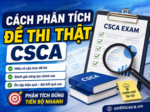 Cách phân tích đề thi thật CSCA