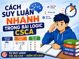 Cách suy luận nhanh trong bài logic CSCA