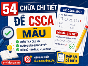 Chữa chi tiết đề CSCA mẫu