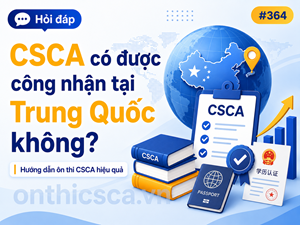 CSCA có được công nhận tại Trung Quốc không?
