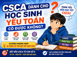 CSCA dành cho học sinh yếu toán có được không?