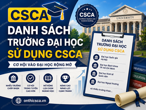 Danh sách trường đại học sử dụng CSCA