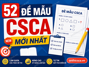 Đề mẫu CSCA mới nhất