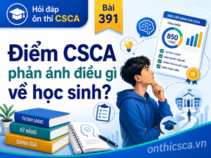 Điểm CSCA phản ánh điều gì về học sinh?