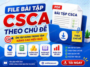 File bài tập CSCA theo chủ đề