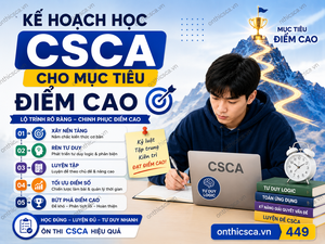 Kế hoạch học CSCA cho mục tiêu điểm cao