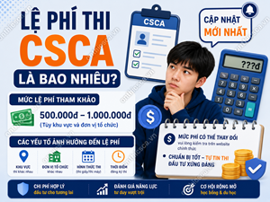 Lệ phí thi CSCA là bao nhiêu?