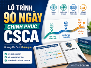 Lộ trình 90 ngày chinh phục CSCA