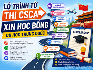 Lộ trình từ thi CSCA → xin học bổng