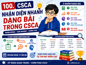 Nhận diện nhanh dạng bài trong CSCA