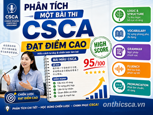 Phân tích một bài thi CSCA đạt điểm cao