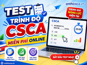 Test trình độ CSCA miễn phí online