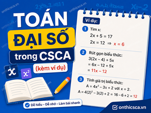 Toán đại số trong CSCA (kèm ví dụ)