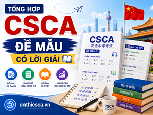 Tổng hợp đề mẫu CSCA có lời giải
