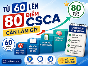 Từ 60 lên 80 điểm CSCA cần làm gì?